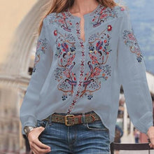 Load image into Gallery viewer, Summer Printed Long-sleeved Women&#39;s Shirt