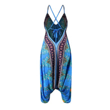 Load image into Gallery viewer, Loose Digital Print Women&#39;s Casual Open Back Sexy Jumpsuit