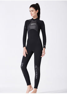 Diving suit one-piece long sleeve women's padded warm bathing suit snorkeling surfing jellyfish clothing.