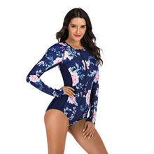 Load image into Gallery viewer, Female  Hot Spring Swimsuit Diving Suit Surfsuit One-piece Long Sleeve wetsuit