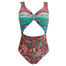 Load image into Gallery viewer, New Female Retro Style Triangle One-piece Swimsuit