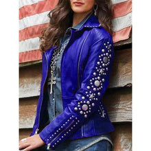 Load image into Gallery viewer, Autumn and winter new short jacket ladies rhinestone jackets women
