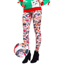 Load image into Gallery viewer, Autumn winter new dress Christmas dress print slim leggings