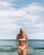 Load image into Gallery viewer, Sexy Female Bikini Small Fresh Striped Split Swimsuit