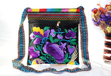 Load image into Gallery viewer, Tibet ethnic style double-sided embroidered bag three inner bags embroidered one shoulder leisure Women&#39;s bag cross carry small bag