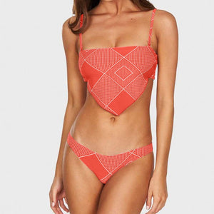New Printed Bikini Sexy Lady Multicolor Split Swimwear