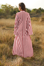 Load image into Gallery viewer, Stylish Women&#39;s Big Striped Comfortable Ultra-long Shirt Single-button Edgy Shirt