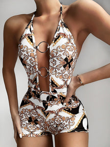 Summer New Sexy Print One-piece Swimsuit