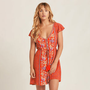 Tunics for Women's Tunic  Beach New Summer Print Swimsuit Beach Dress