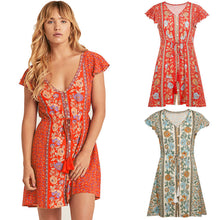 Load image into Gallery viewer, Tunics for Women&#39;s Tunic  Beach New Summer Print Swimsuit Beach Dress