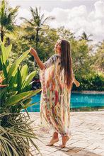 Load image into Gallery viewer, Chiffon Printed Snake Pattern Beach Sun Proof Shirt Holiday Long Dress Beach Swimsuit Cover Up