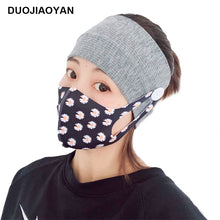 Load image into Gallery viewer, Sports Yoga Fitness Buns with Button Mask Anti-restraint Headband Solid Color Parent-child Couple Dress
