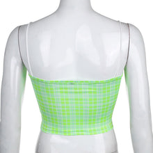 Load image into Gallery viewer, Powder Grid Neck Strap Vest Top