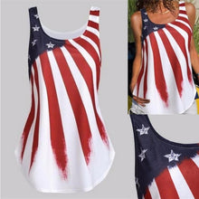 Load image into Gallery viewer, Summer Independence Day Sleeveless Printed Camisole T-shirt