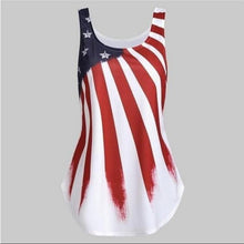 Load image into Gallery viewer, Summer Independence Day Sleeveless Printed Camisole T-shirt