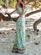 Load image into Gallery viewer, Bohemian Beach Vacation Casual Two-piece Skirt