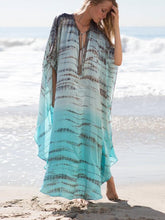 Load image into Gallery viewer, Beach Robes Seaside Vacation Blouse Cover Up Maxi Dress