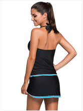Load image into Gallery viewer, Sexy Backless Solid Two-piece Skirt Swimsuit