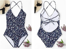 Load image into Gallery viewer, Sexy Lace One-piece Printed Bikini