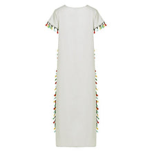 Load image into Gallery viewer, Bohemian Tassel Printed Dress Long Dress