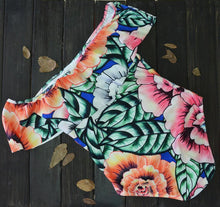 Load image into Gallery viewer, Ruffled Print One Piece Swimsuit