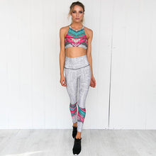 Load image into Gallery viewer, Printed Yoga Fitness Leggings Set