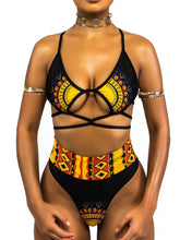 Load image into Gallery viewer, Printed Split Strap Bikini