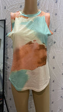 Load image into Gallery viewer, Women&#39;s Top Collar Tie-dye Printing Vest T-shirt