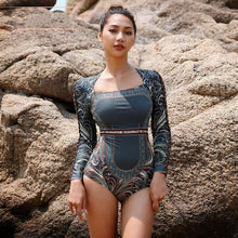 Load image into Gallery viewer, Long Sleeved Sexy One Piece Swimsuit
