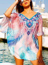 Load image into Gallery viewer, Chiffon Printed Loose Large Size Holiday Blouse