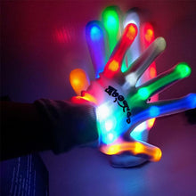 Load image into Gallery viewer, Christmas Eve hand bone gloves led colorful gloves