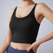 Load image into Gallery viewer, Exercise underwear cross-back bra shock-proof shaped exercise yoga thin shoulder bra