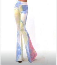 Load image into Gallery viewer, New Tie-dye Print Fashion Slim Flared Pants