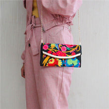 Load image into Gallery viewer, Ethnic Embroidery Bag Ladies Embroidery Coin Purse Hand Shoulder Dual-purpose Leisure Bag