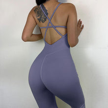 Load image into Gallery viewer, Aerial yoga jumpsuit training fitness beauty back ballet jumpsuit female.