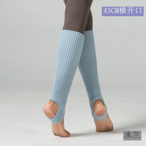 Dance leggings hosiery adult women's needle weaving knee-protecting bar dancing yoga opening hole step foot