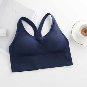 Women's sports vest running shockproof yoga fitness sports bra gather beautiful back cross shoulder strap sports bra