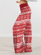 Load image into Gallery viewer, Stripe Fashion Woman Digital Printing Loose casual Flower pattern pants wide leg yoga pants 678