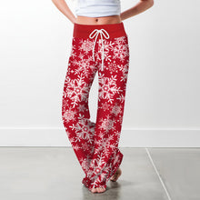 Load image into Gallery viewer, Flake Fashion Woman Digital Printing Loose casual Flower pattern pants wide leg yoga pants 234