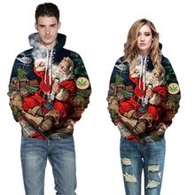 Load image into Gallery viewer, Santa Claus Digital Stamp Couples Wear Cap Suitwear Autumn Long-sleeved Baseball