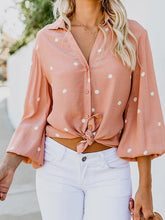 Load image into Gallery viewer, Polka Dot Puff Sleeve Tops Shirt Blouse