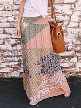 Load image into Gallery viewer, Boho Geometry Printed Elastic Waist Skirt