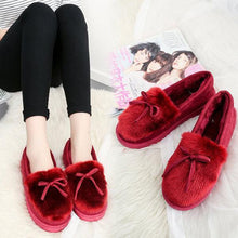 Load image into Gallery viewer, Keep Warm Fur Lining Suede Soft Flat Platform Loafers For Women