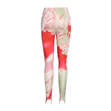 Load image into Gallery viewer, Retro Abstract Color Printing Tight Yoga Super Elastic High Waist Sports Fitness Pedal Pants Female Tide