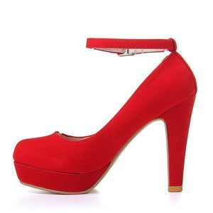 Suede Pure Color High Heel Shoes