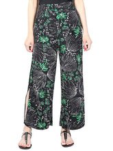 Load image into Gallery viewer, Pretty Chiffon Floral Split-side Wide Leg Long Pant