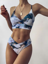 Load image into Gallery viewer, 2021 New Print Sport Bandeau Push Up Bikinis Sexy Marble Women Swimsuit High Waist Swimwear Women Bathing Suit Beach Wear
