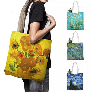 Oil Painting Canvas Tote Bag