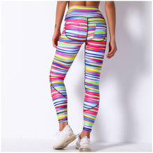 Load image into Gallery viewer, Comfortable breathable digital print yoga pants high waist slim sports leggings