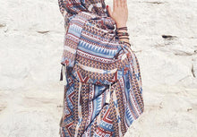 Load image into Gallery viewer, Print Retro Linen Bohemia Shawl